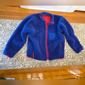 Vintage Patagonia Retro X Deep Pile Fleece In Blue And Red